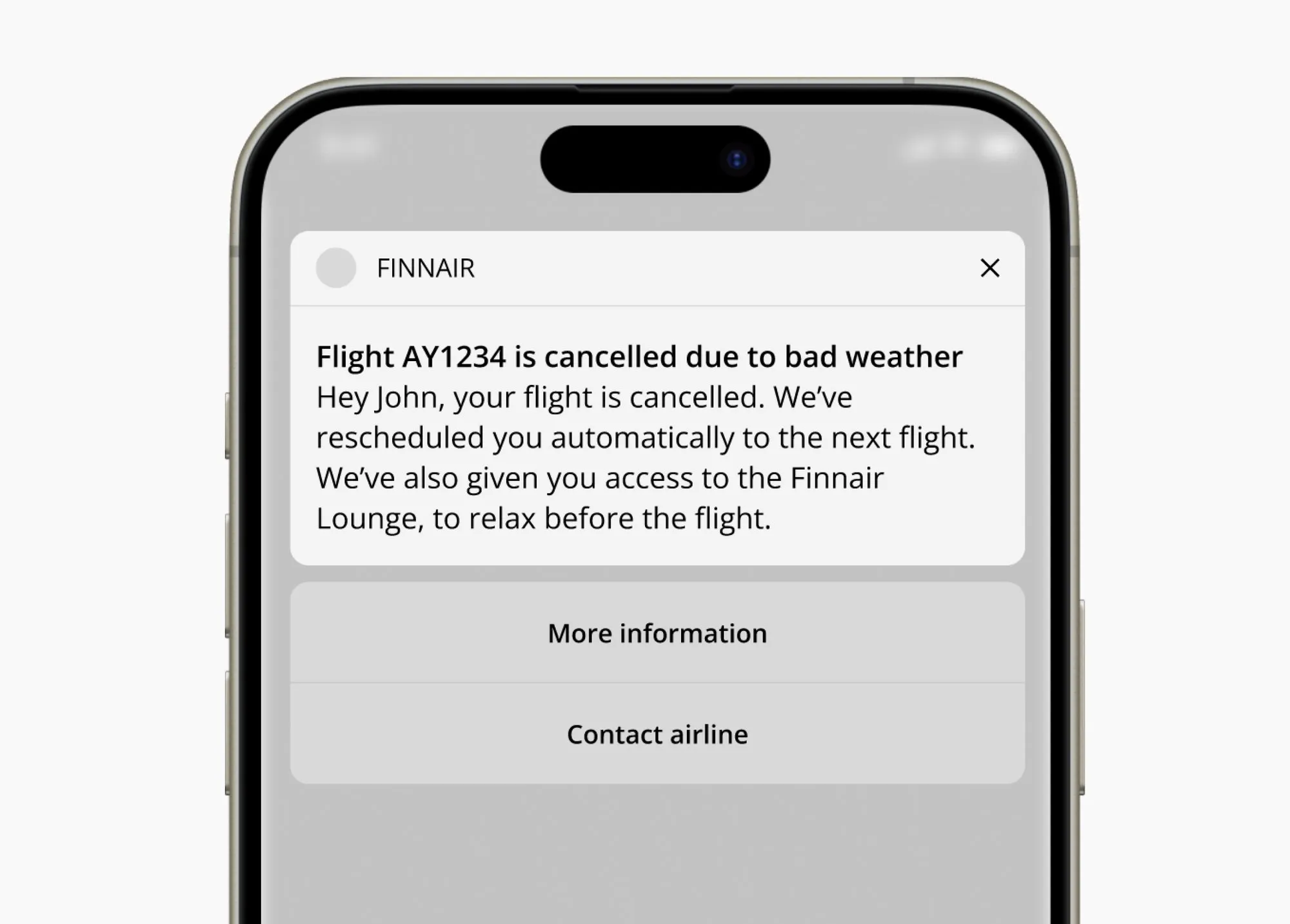 App notification